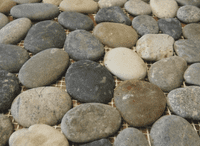Pebble Mosaic Tiles |  Showers Tray  | Pebble Flooring Ideas  | Pebbles on Mesh  | Swimming Pools  |  UK
