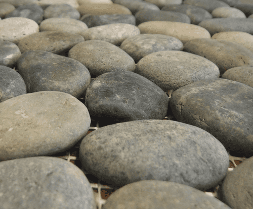 1m2 Tigers Eye Natural River Stone Pebble Mosaic Tiles for Walls & Floors