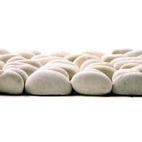 1m2 White Standing Natural Stone Pebble River Stone Mosaic Tile Cladding