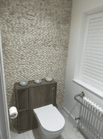 1m2 White Standing Natural Stone Pebble River Stone Mosaic Tile Cladding