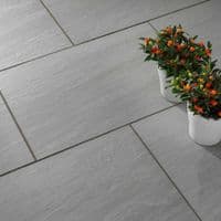 21.6 m2 Full Crate Kandla Grey Porcelain Patio Slabs  900 x 600 x 20 mm