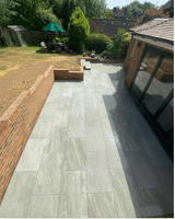 21.6 m2 Full Crate Kandla Grey Porcelain Patio Slabs  900 x 600 x 20 mm