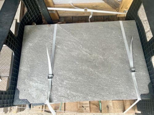 7.56 m2 Clearance/Damaged /End of batch Rasa Grey Porcelain Paving Slabs 900 x 600 x 20 mm