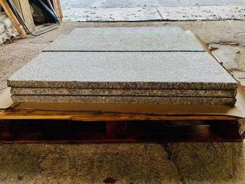 8 x CLEARANCE / DAMAGED Silver Pink Granite BULLNOSE 900 x 350 x 30mm @ £99.99