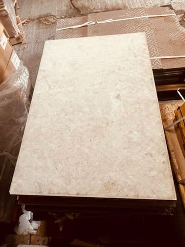 8.64m2 CLEARANCE / DAMAGED Beige Travertine Porcelain 900 x 600 x 20mm