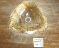 Alluring Mini Petrified Wood Bathroom Wash Basin approx 37 x 34 x 15 cm ( MF.25.08.002)
