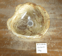 Ancient Petrified Wood Wash basin approx 37 cm x  32 cm x 15 cm (MF.25.08.003)