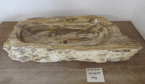 Ancient Petrified Wood wash basin approx  92cm x  45cm x  15cm (LF.25.04.001)