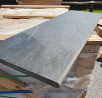 Anthracite County Quartz Porcelain Bullnose / Coping / Step 900 x 300 x 20 mm