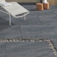 Anthracite County Quartz Porcelain Bullnose / Coping / Step 900 x 300 x 20 mm