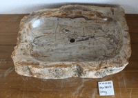 Antique Petrified Wood wash basin approx  89cm x  58cm x  15cm (LF.23.03.005)