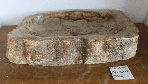 Antique Petrified Wood wash basin approx 89cm x 58cm x 15cm (LF.23.03.005)