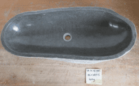Arresting Long River Rock Granite Stone Basin LR.25.02.002 ( approx 85cm x 38cm x 15cm)