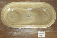 Astounding Jurassic Onyx Fossilised Bathroom Basin approx  80 cm x  40 cm  x  15 cm (LO.25.09.005)