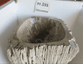 Astounding Petrified ( Fossilised) Wood Pedestal Sink (PF.033) @ approx W:52cm x D:51cm x H:90 cm