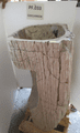 Astounding Petrified ( Fossilised) Wood Pedestal Sink (PF.033) @ approx W:52cm x D:51cm x H:90 cm