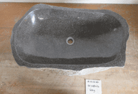Attractive Long River Rock Granite Stone Basin LR.25.02.001 ( approx 80cm x 48cm x 16cm)