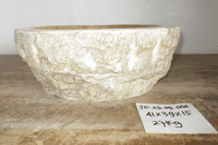 Beautiful Jurassic Onyx Fossilised Bathroom Basin approx  41 cm x  39 cm  x  15 cm (JO.25.09.002)