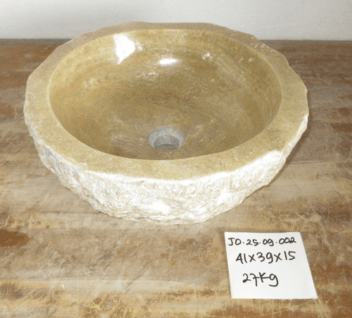 Beautiful Jurassic Onyx Fossilised Bathroom Basin approx  41 cm x  39 cm  x  15 cm (JO.25.09.002)
