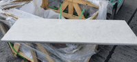 Beige Travertine Porcelain  SINGLE Coping Stone  / Bullnose / Steps 900 x 300 x 20 mm