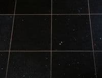 Sparkly Black Quartz Tiles  |  Glitter Flooring |  Starluxe  |  Cheap  | UK | Sussex