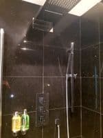 Sparkly Black Quartz Tiles  |  Glitter Flooring |  Starluxe  |  Cheap  | UK | Sussex