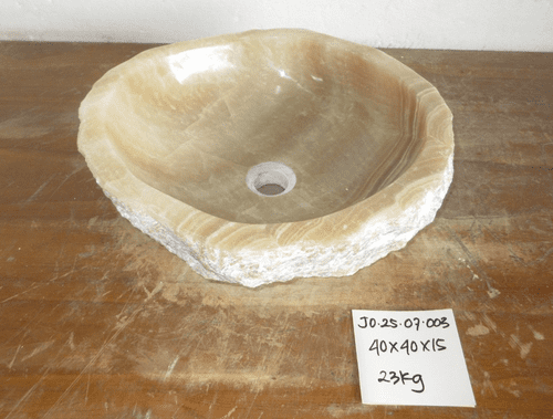Bonny Fossilised Jurassic Onyx Sink (JO.25.07.003) @ approx 40 x  40 x 15 cm