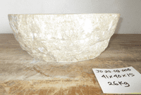 Bonny Fossilised Jurassic Onyx Sink (JO.25.09.003) @ approx 41  x  40  x  15 cm