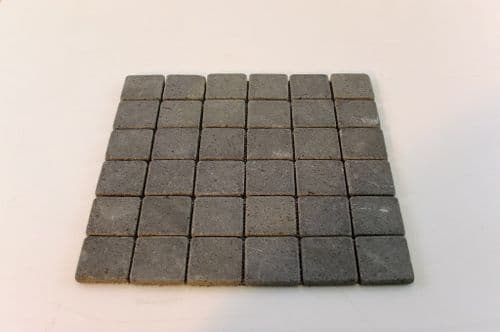 Brighton Black Basalt Natural Stone  Mosaics 5 cm x 5 cm @ £49.99 per m2