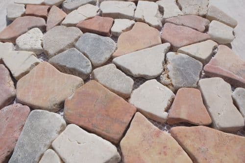 Cadiz Coral White & Onyx Natural Stone Mosaic Tile @ £39.99 per m2