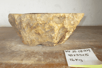 Charming  Mini Petrified Wood Bathroom Wash Basin approx 40 x 33 x 15 cm (MF.25.08.009 )