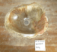 Charming  Mini Petrified Wood Bathroom Wash Basin approx 40 x 33 x 15 cm (MF.25.08.009 )