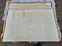 CLEARANCE 18m2 Egyptian Beige Limestone Sawn & GENTLY Sandblasted 900 x 600 x 20 mm