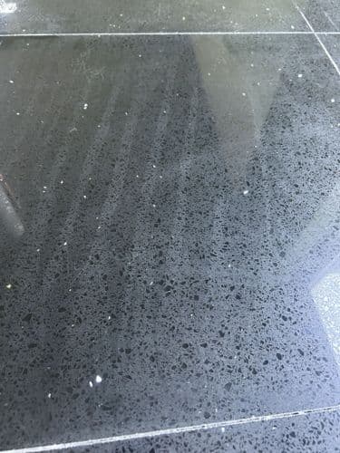 Clearance/Damaged Black Quartz Mirror Fleck tiles 600 mm x 600 mm x 12mm
