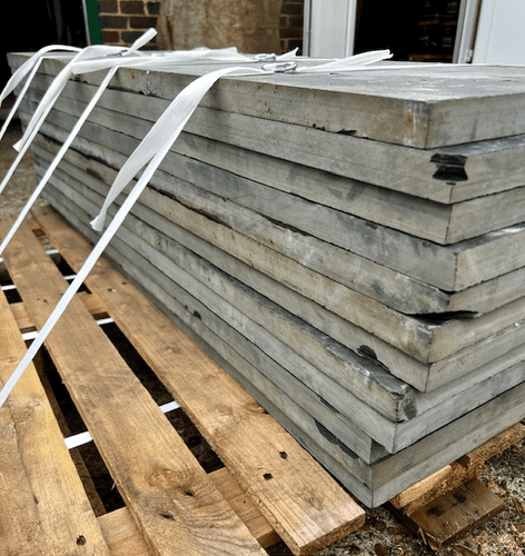 CLEARANCE / DAMAGED  Brazilian Slate Riven Hearth 1200 x 450 x 30 mm