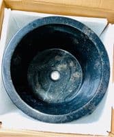 CLEARANCE/DAMAGED Freestanding Black Marble Cono 90 cm x 40 cm (Sink  No. 36)