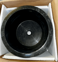 CLEARANCE/DAMAGED Freestanding Black Marble Cono 90 cm x 40 cm (Sink  No. 4)