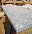 CLEARANCE / DAMAGED FULL crate  (33 piece) Flamed Silver & Pink Granite Bullnose  900 x 350 x 30 mm