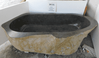 Colossal Freestanding  River Rock Circular Granite Bath (Unique Ref: BR.91) 274 cm x 96  cm x 57 cm