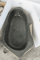 Colossal Freestanding  River Rock Circular Granite Bath (Unique Ref: BR.91) 274 cm x 96  cm x 57 cm