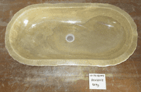 Colossal Jurassic Onyx Fossilised Bathroom Basin approx  80 cm x  40 cm  x  15 cm (LO.25.09.004)
