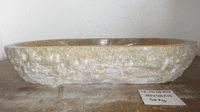 Colossal Jurassic Onyx Fossilised Bathroom Basin approx  80 cm x  40 cm  x  15 cm (LO.25.09.004)