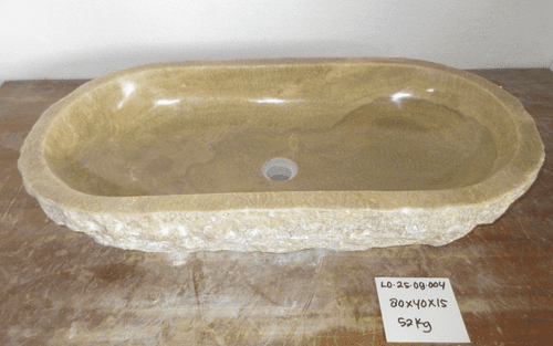Colossal Jurassic Onyx Fossilised Bathroom Basin approx 80 cm x 40 cm x 15 cm (LO.25.09.004)