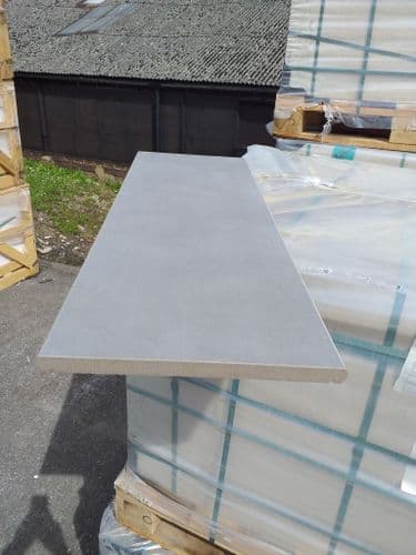 Concrete Street Grey Porcelain DOUBLE Pool Coping / Bullnose / Step 900 x 300 x 20 mm