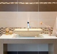 Cream / Beige Stone Marble Trapezio Sink 60 cm x 35 cm x 15 cm