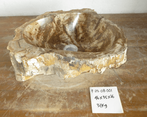 Decadent Petrified Wood Sink approx 46 cm x 35 cm x 16 cm (Sink F.25.08.001)