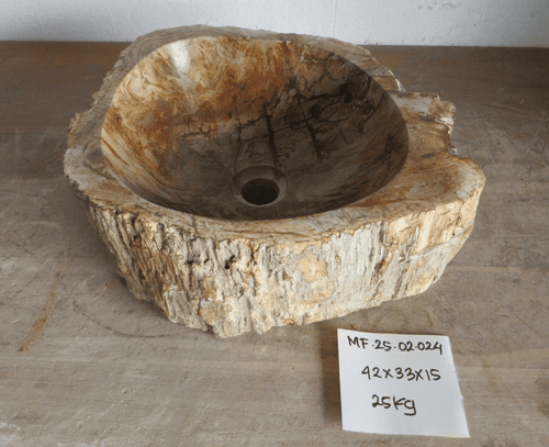 Decadent Petrified Wood Wash basin approx 42 cm x  33 cm x 15 cm (MF.25.02.024)