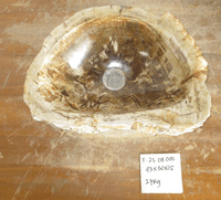 Deluxe Petrified Wood Sink approx 43 cm x  30 cm  x 15 cm (Sink F.25.08.005)