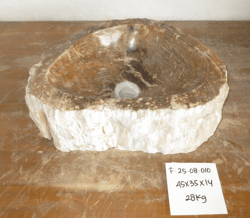 Desirable Petrified Wood Sink approx 45 cm x 35 cm x 14 cm (Sink F.25.08.010)