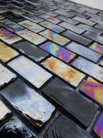 DIESEL GLASS MOSAICS BRICK INTERLOCK